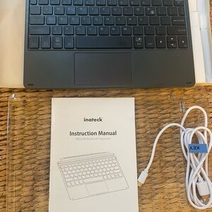 Inateck Wireless Bluetooth Keyboard with Manual and Charging Cable